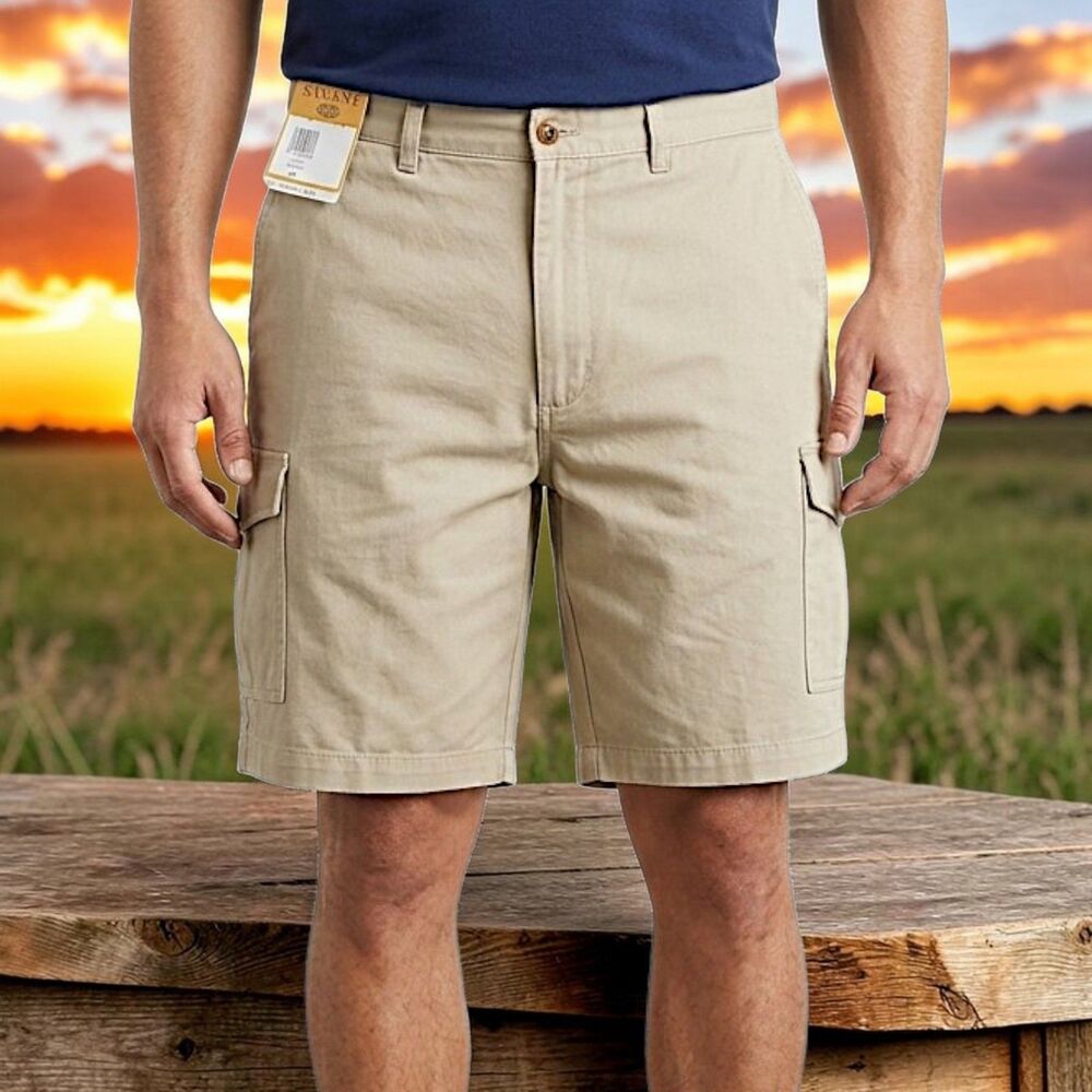 NWT Khaki Savane Brand Cargo Shorts